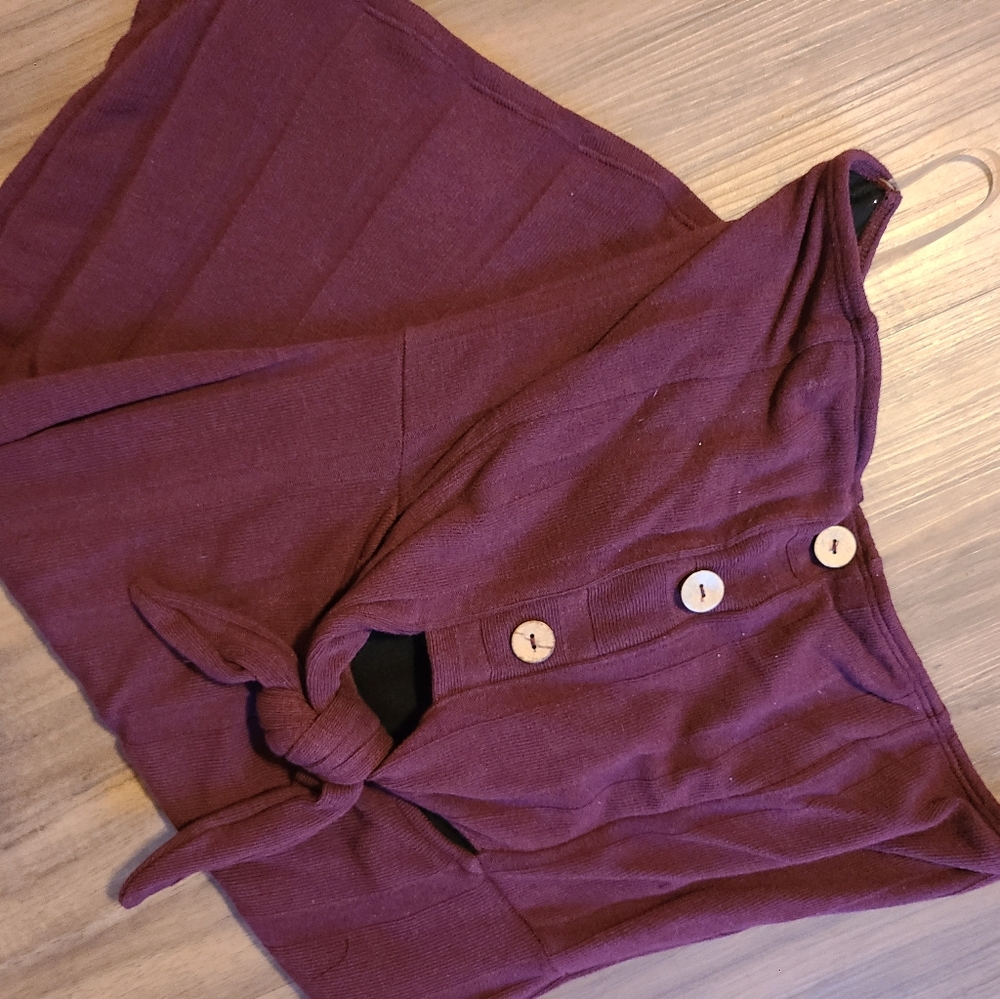 Burgundy Tube Dress